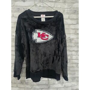 Kansas City Chiefs NFL Youth XL 16-18 Pullover Sweatshirt Fleece Women S/M